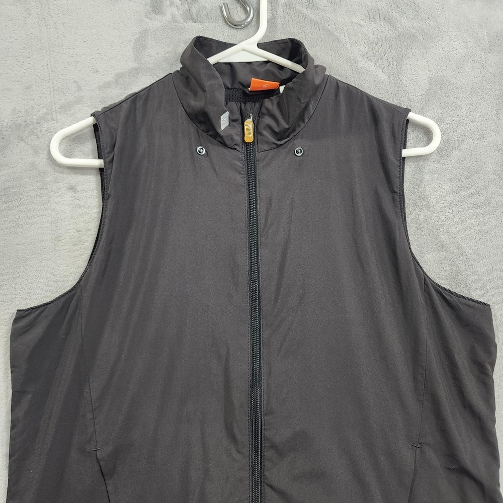Puma Jacket Womens L Black DryCELL Hooded Convertible Vest Full Zip Running - Picture 11 of 16
